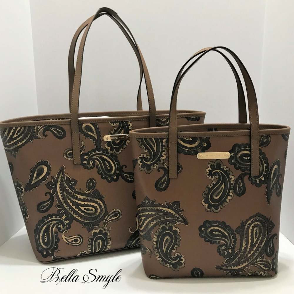 MICHAEL KORS EMRY LUGGAGE PRAISLEY LARGE TZ TOTE - Picture 7 of 8